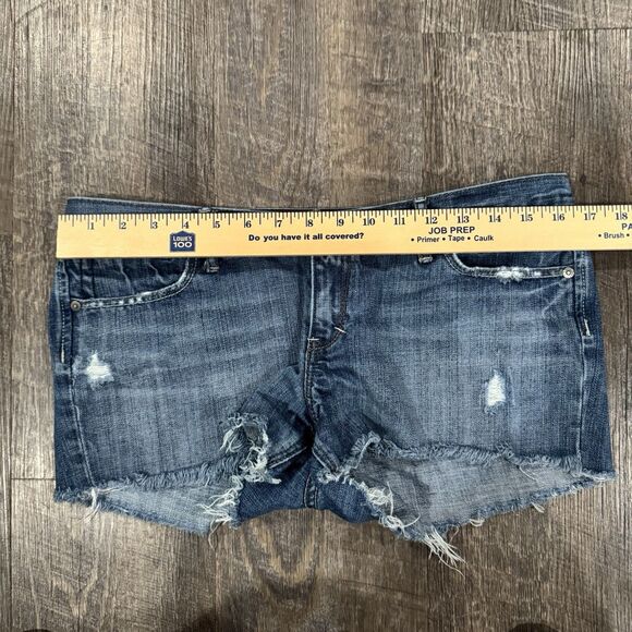 Abercrombie & Fitch Womens Shorts Sz10 VTG Y2K Distressed Jean Shorts - Picture 6 of 9